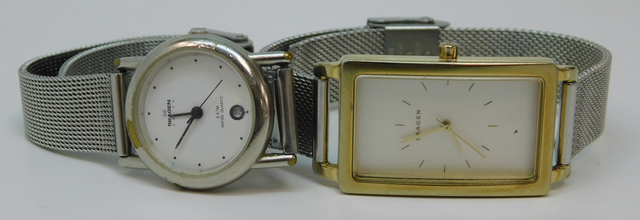 Buy the Skagen Swiss & Demark Goldtone & Silvertone SKW2500 & 6SSS ...