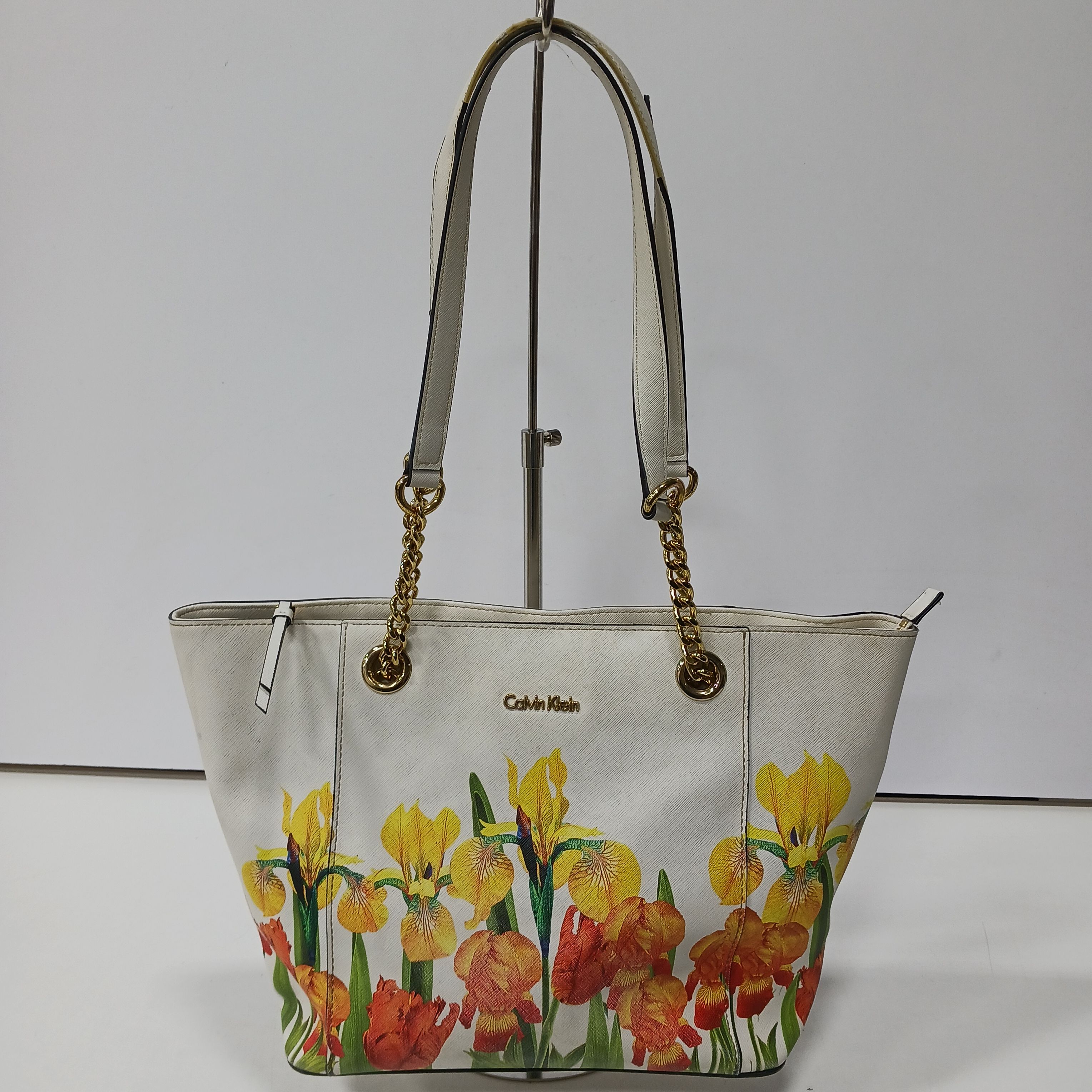 Calvin klein best sale yellow handbag