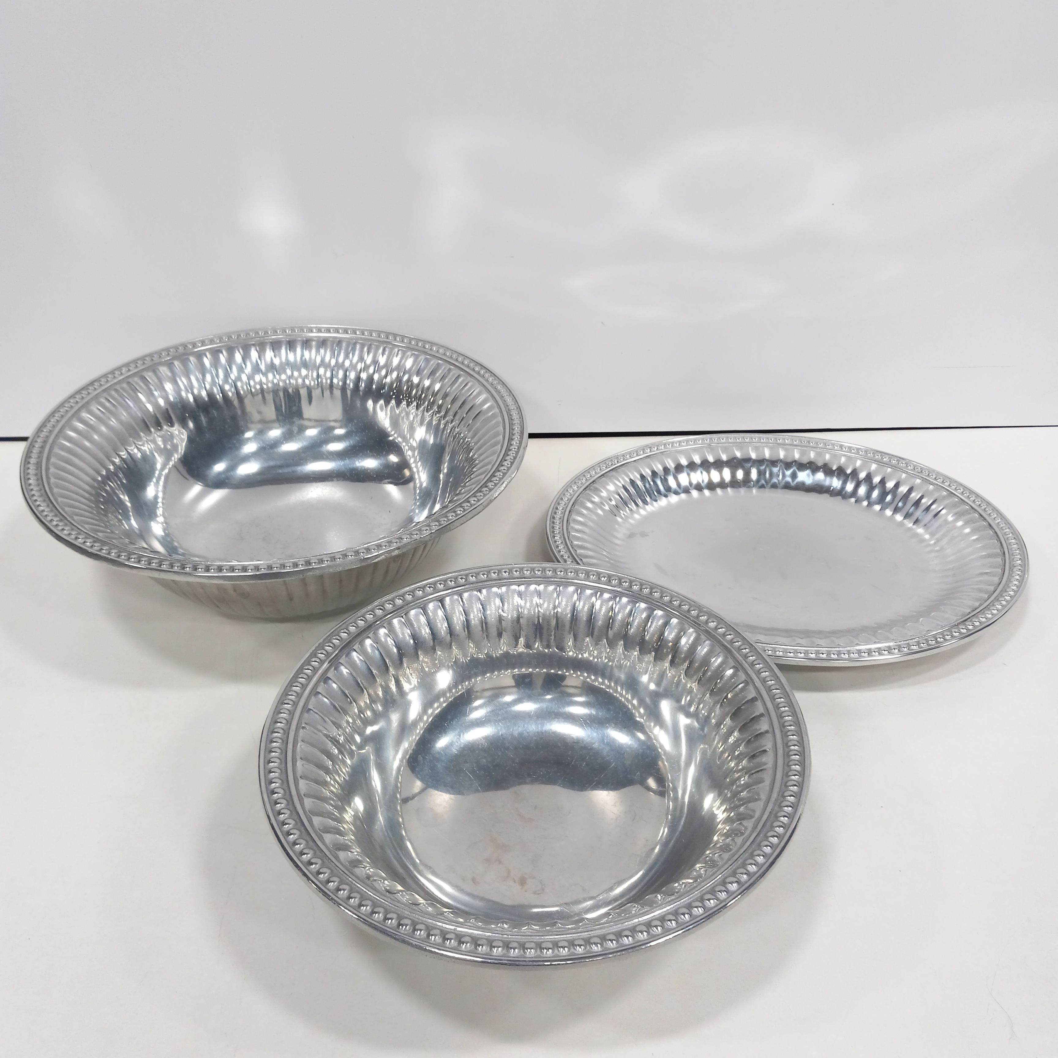 Buy the Wilton Armetale Serving Bowls & Platter 3pc Bundle