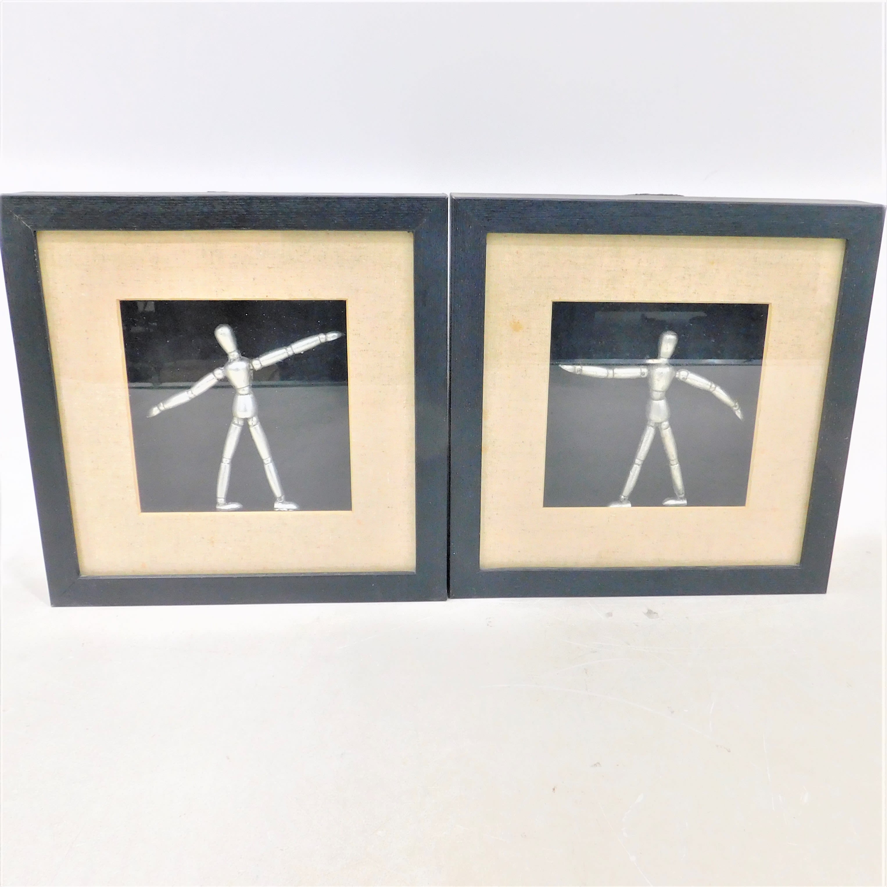 Buy the Pair Of Framed Body Proportion Art Mannequin Wall Hangings