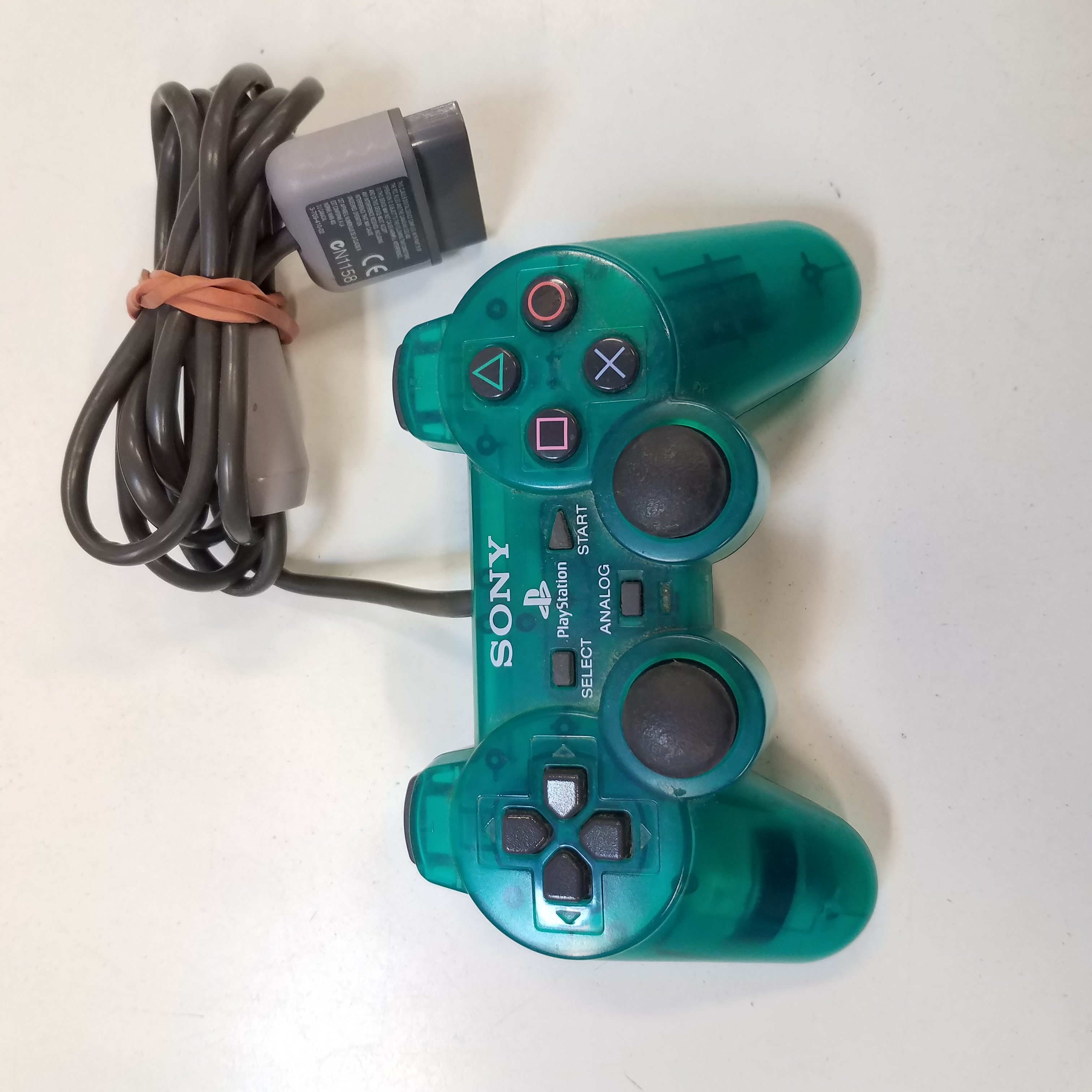 Buy the Sony PlayStation PSone DualShock 1 Controller - Emerald Green ...