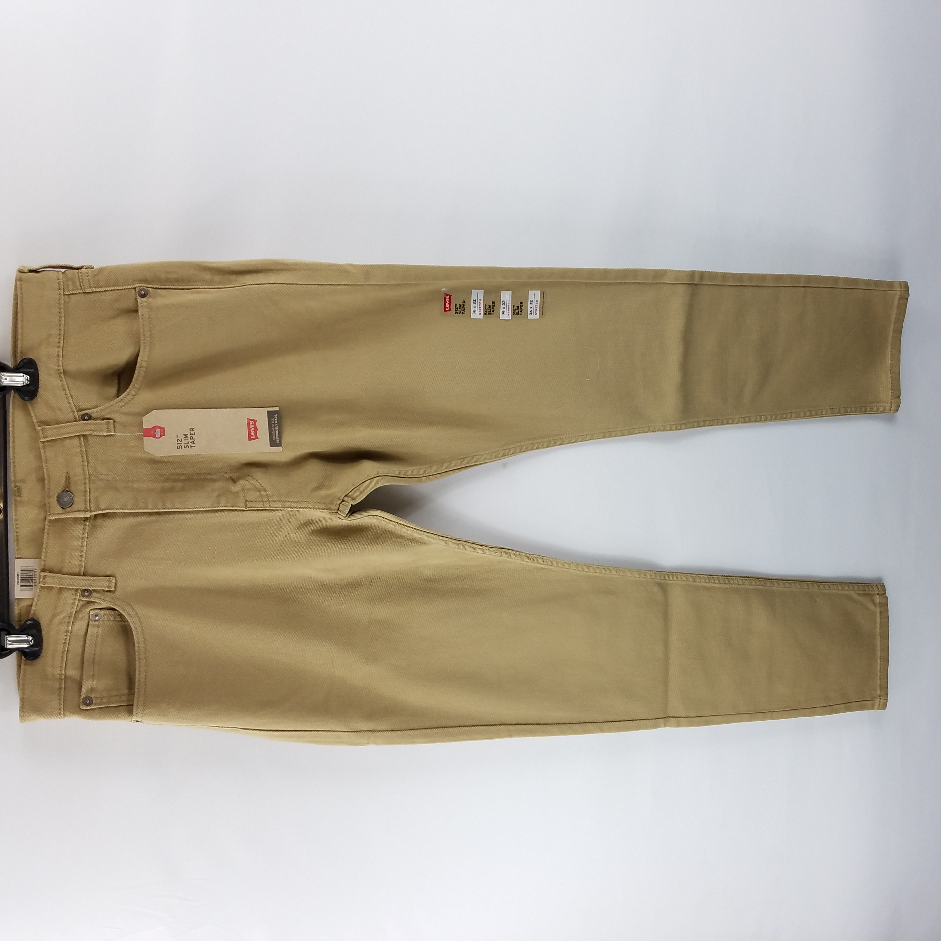 Buy the Levi Strauss & Co Men 512 Slim Taper Men Khaki Jeans 36x32 NWT |  GoodwillFinds