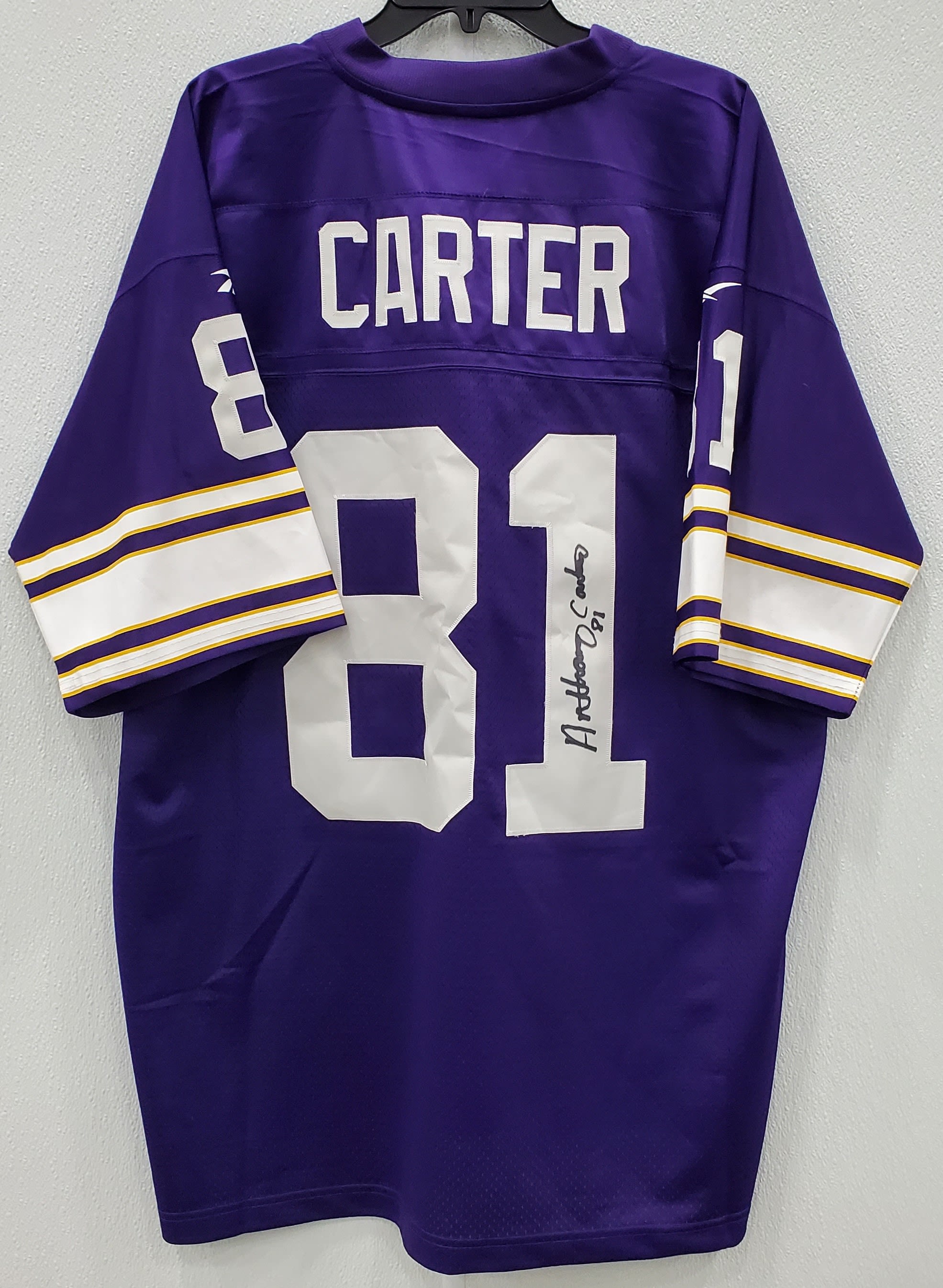 Minnesota Vikings Anthony Carter Autographed Signed Jersey Jsa Coa – MVP  Authentics