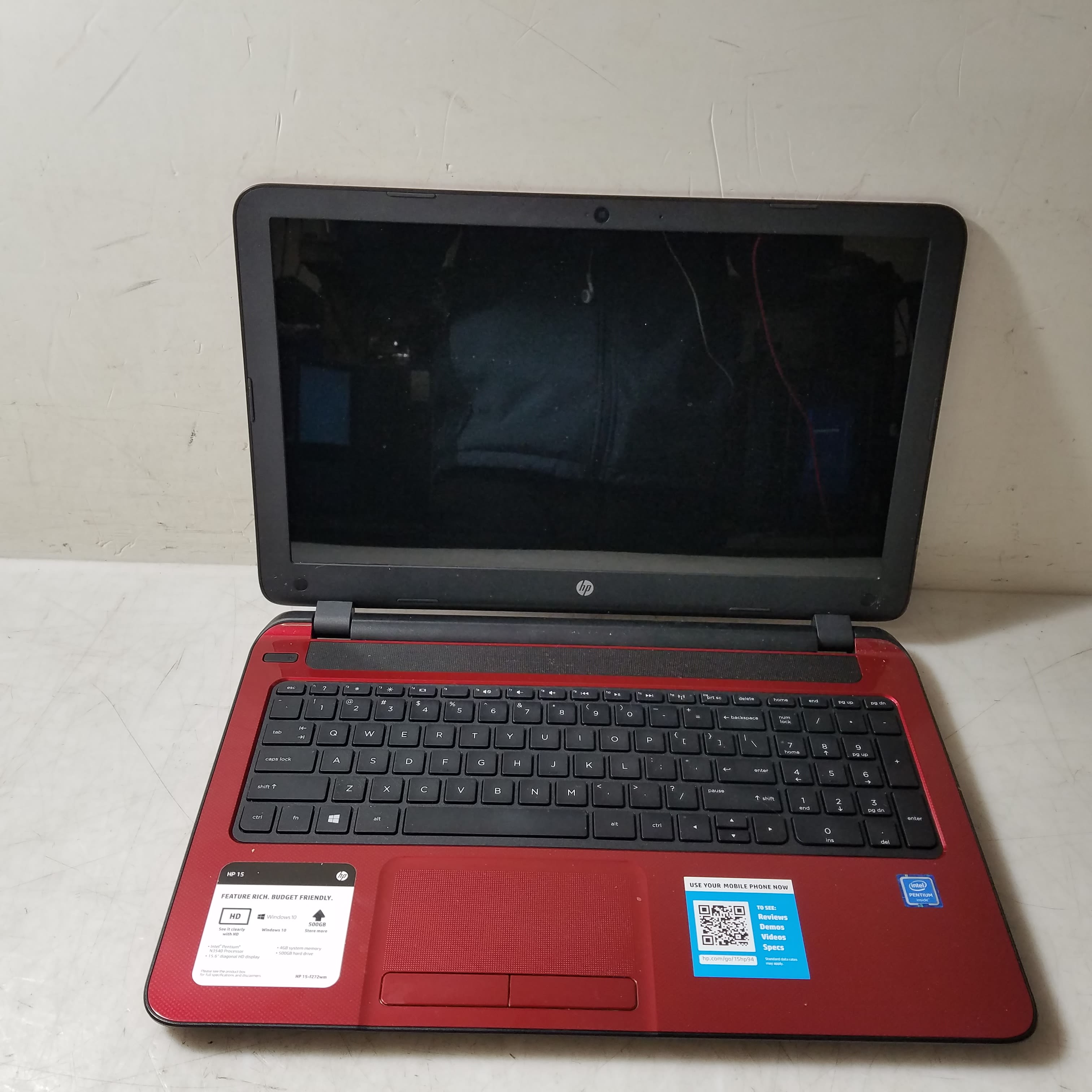 Buy the HP 15 inch Notebook Intel Pentium @2.16GHz 4GB RAM 320GB