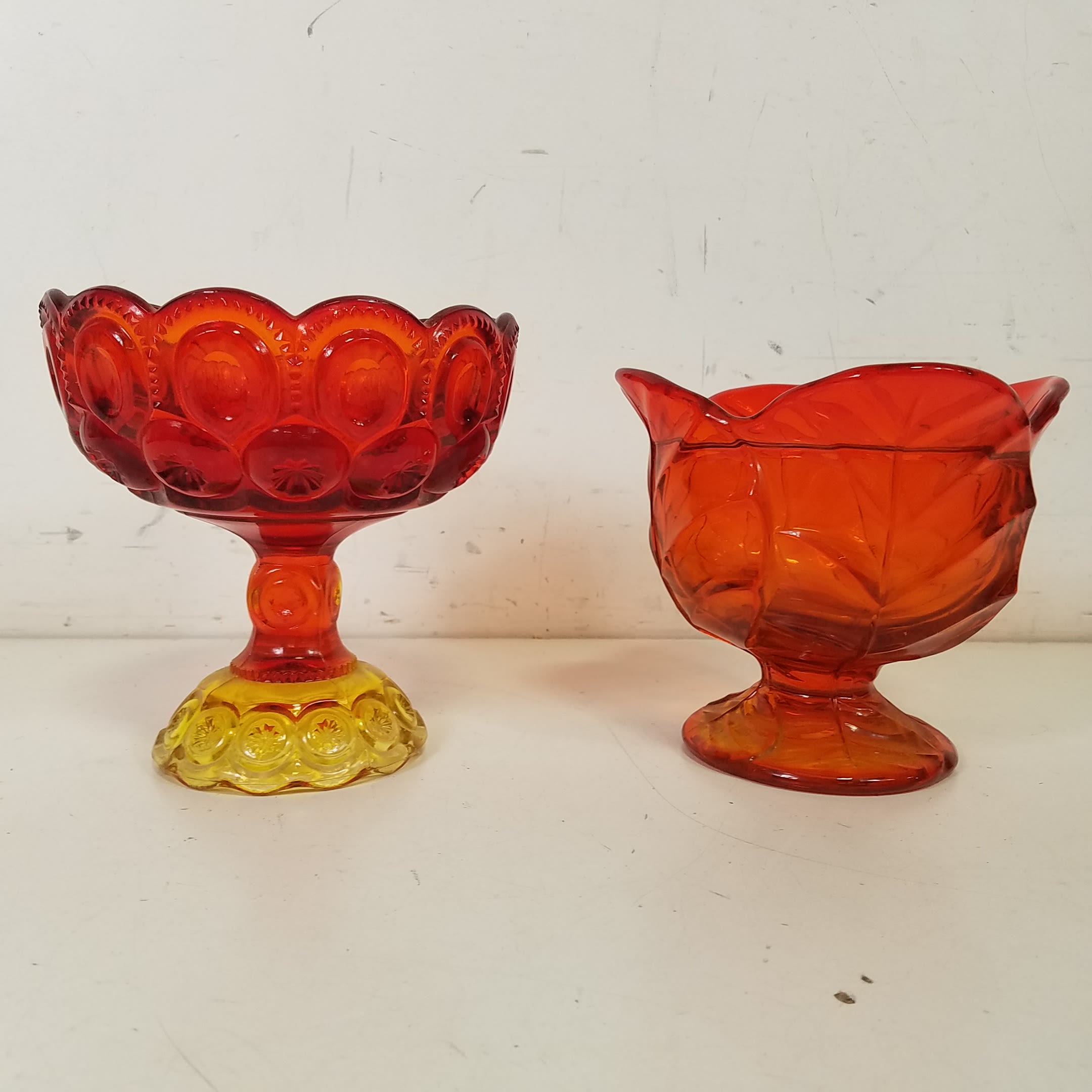 Globe Bowl Red Glass Vase - Style 1 - Ten and a Half Thousand Things