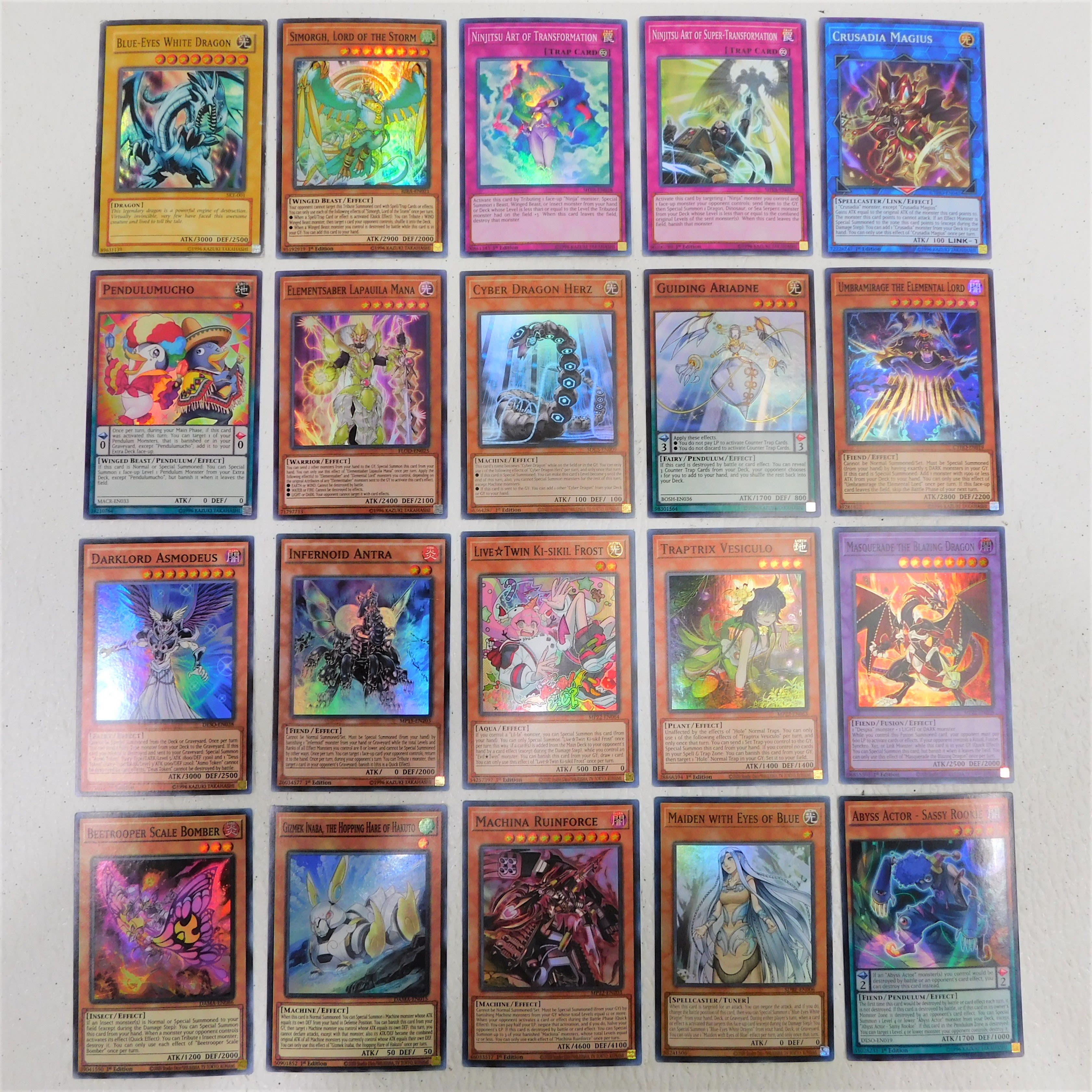 Buy the Yugioh TCG Lot of 20 Super Rare Cards with 1st Editions ...