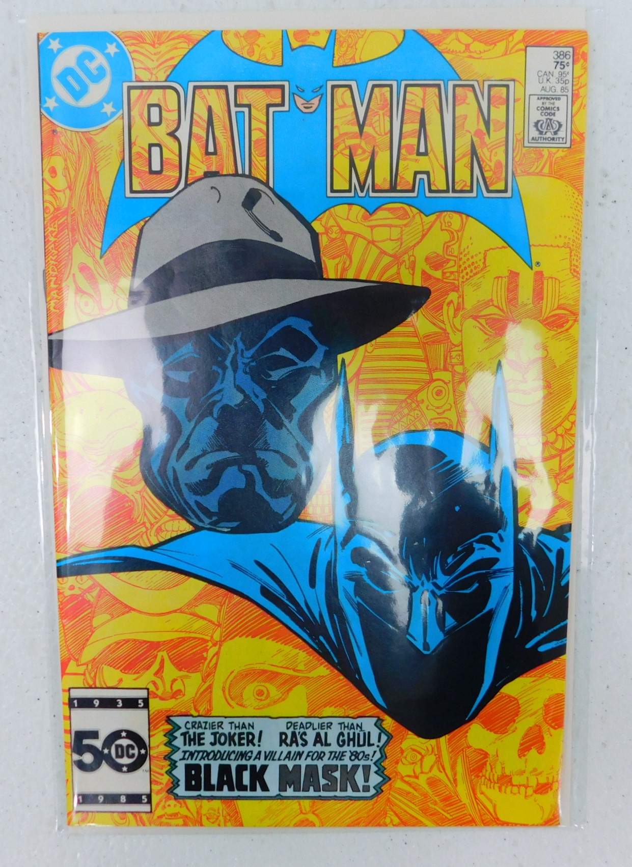 Buy the DC Comics Batman Copper Age Issue #386 Key Black Mask |  GoodwillFinds