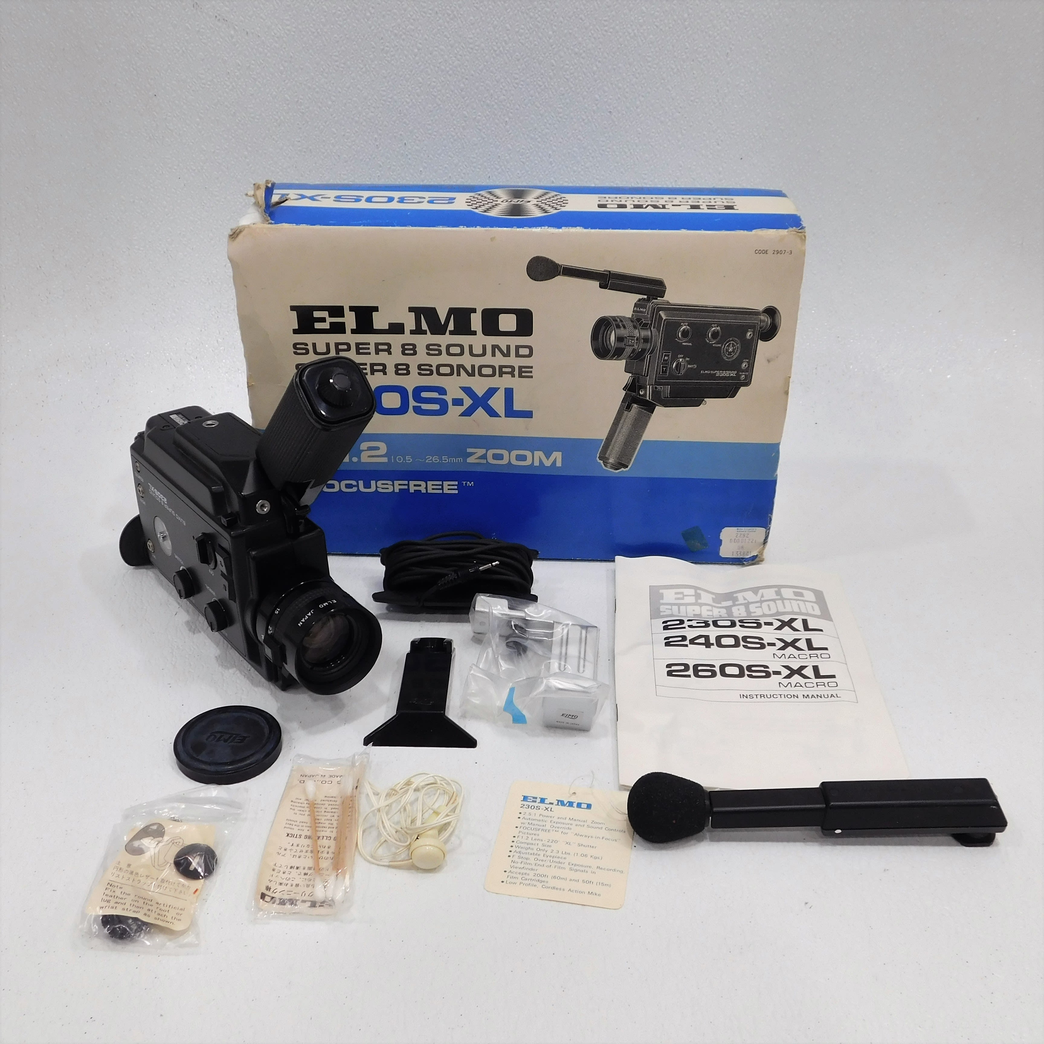 Buy the ELMO Super 8 Sound 230S-XL Cine Movie Film Camera IOB 