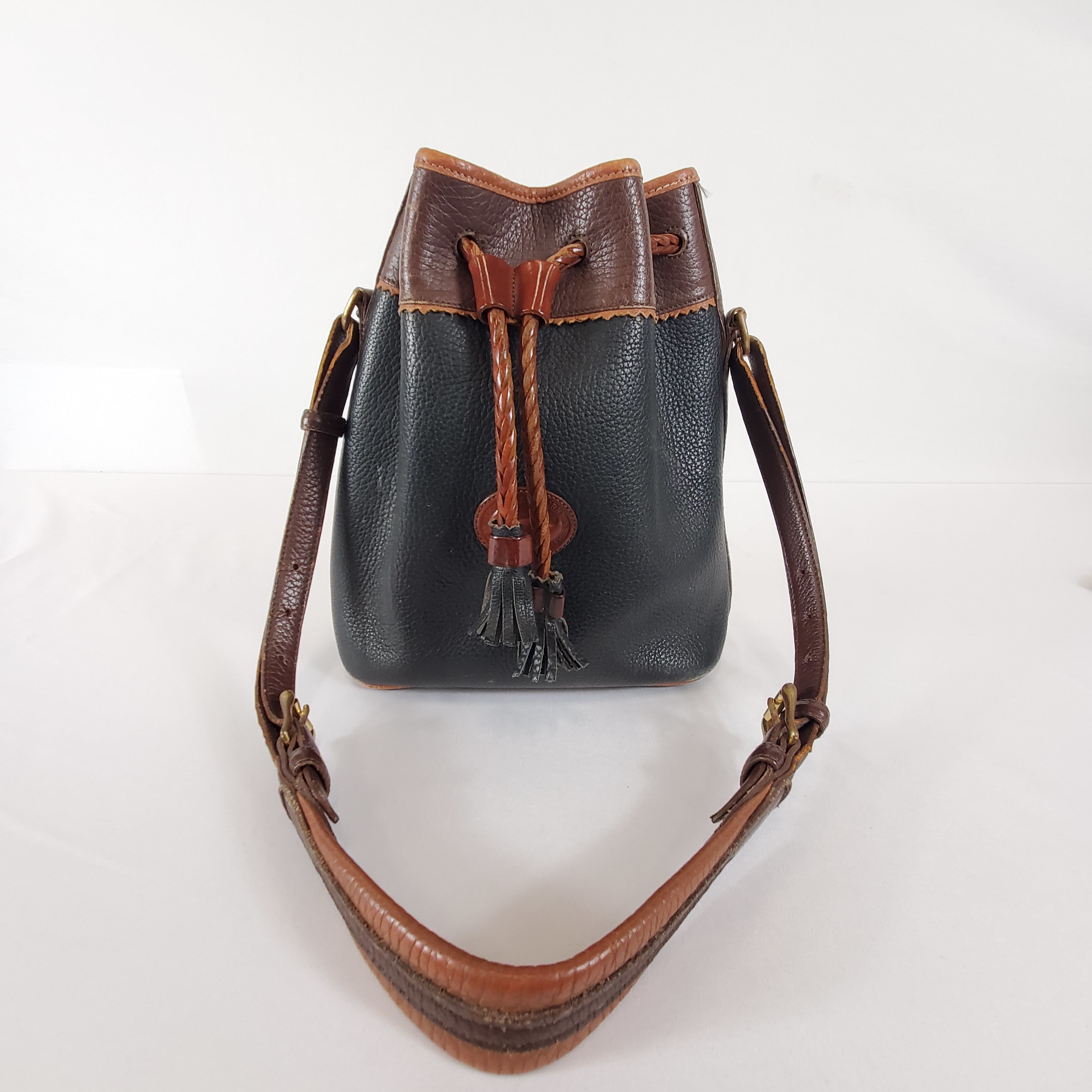 Buy the Dooney Bourke Bucket Teton Drawstring Leather Bag