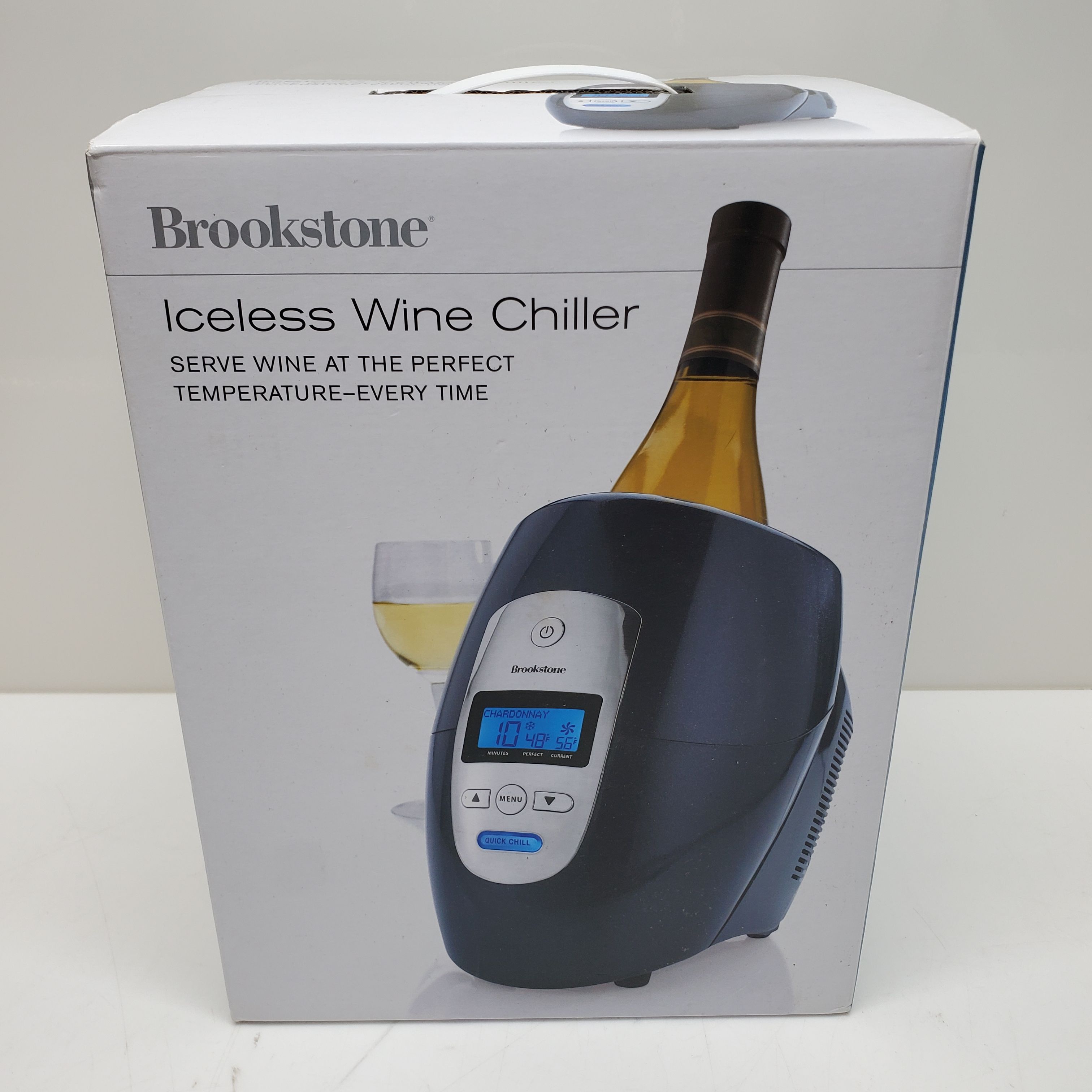 Buy the Brookstone Iceless Wine Chiller Open Box Untested