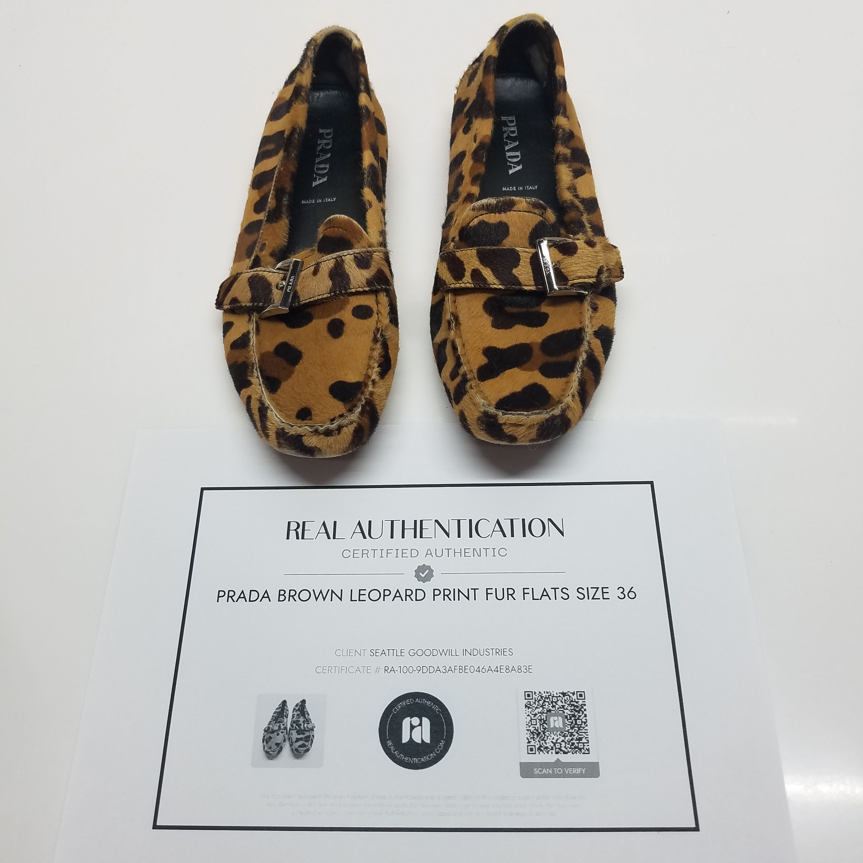 Prada 2024 leopard flats