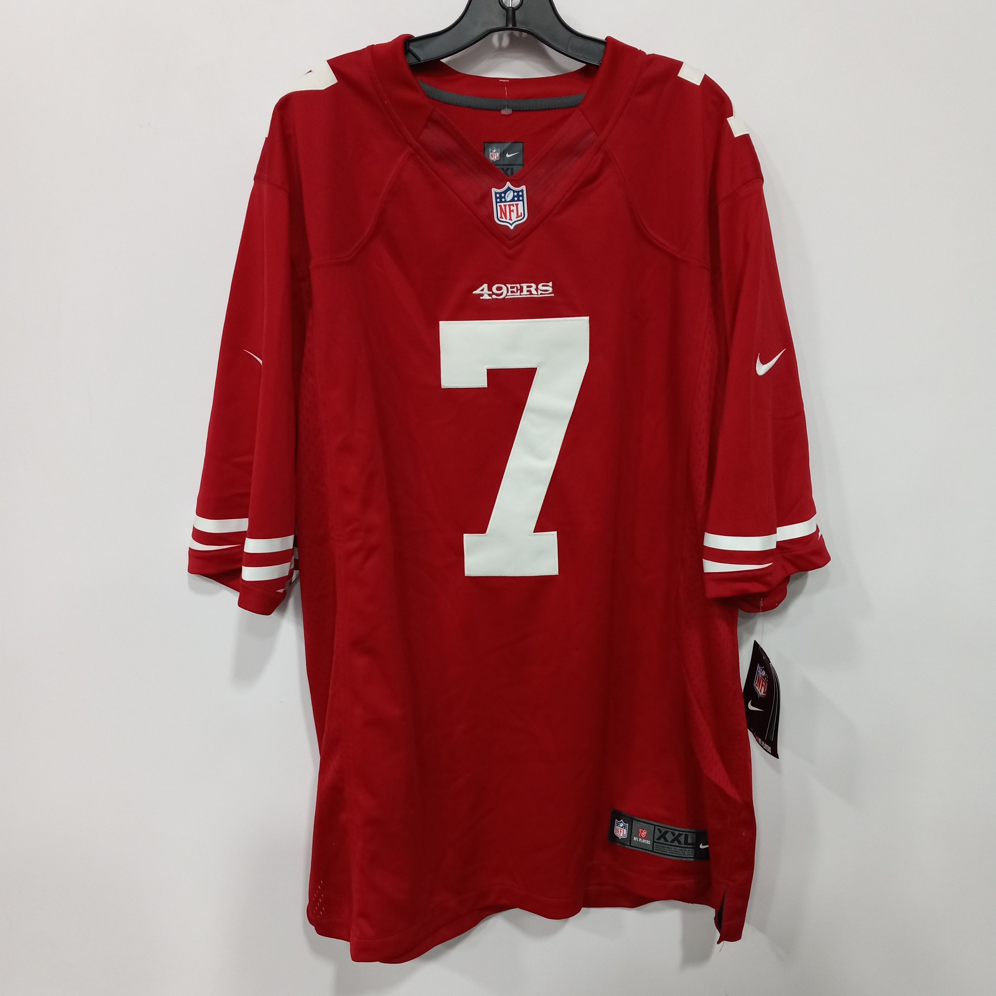 NIKE Kaepernick San Francisco 49ERS STITCHED Red ON FIELD JERSEY MEN Sz 48  XL