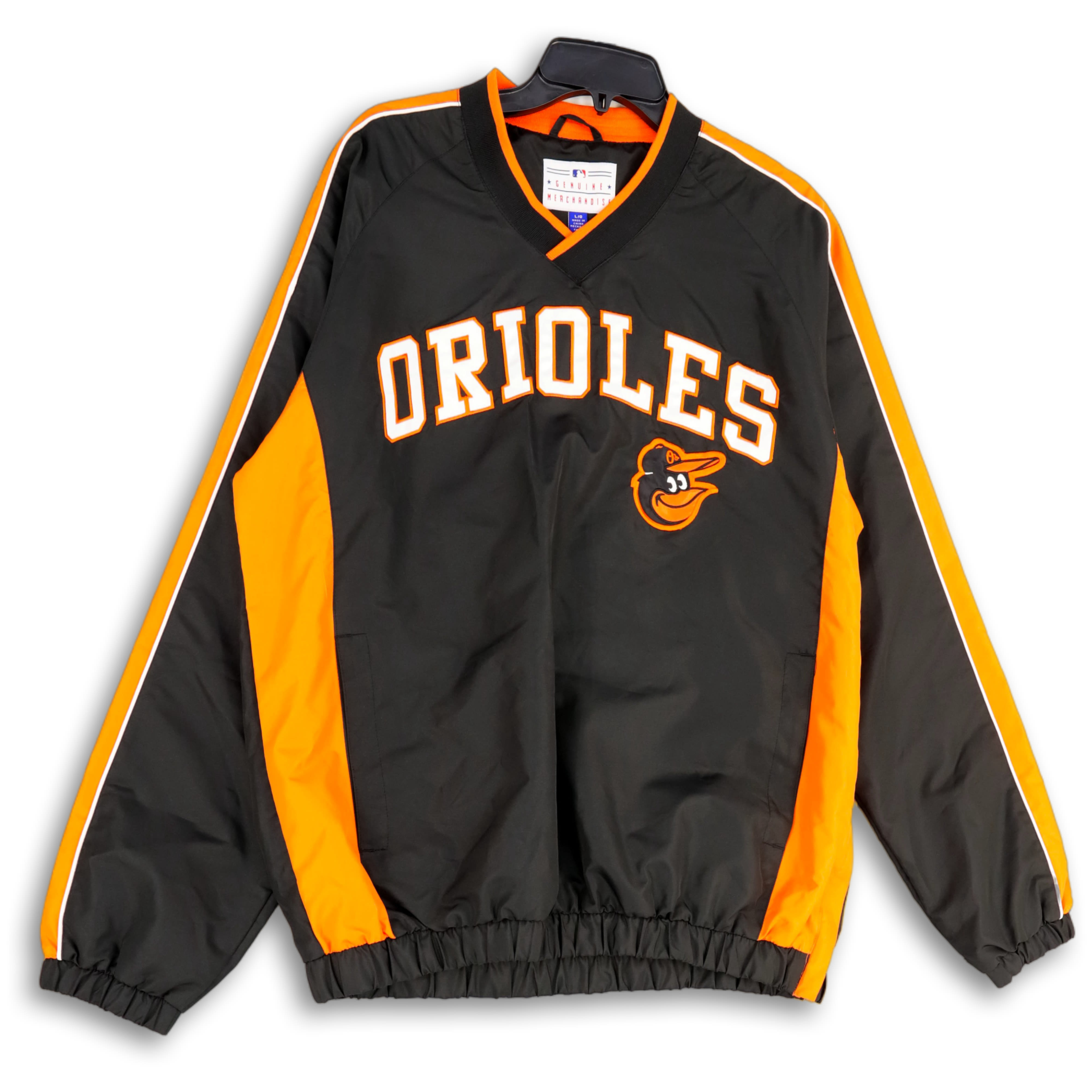 Vintage Baltimore Orioles Fans Gear Windbreaker Jacket Size 