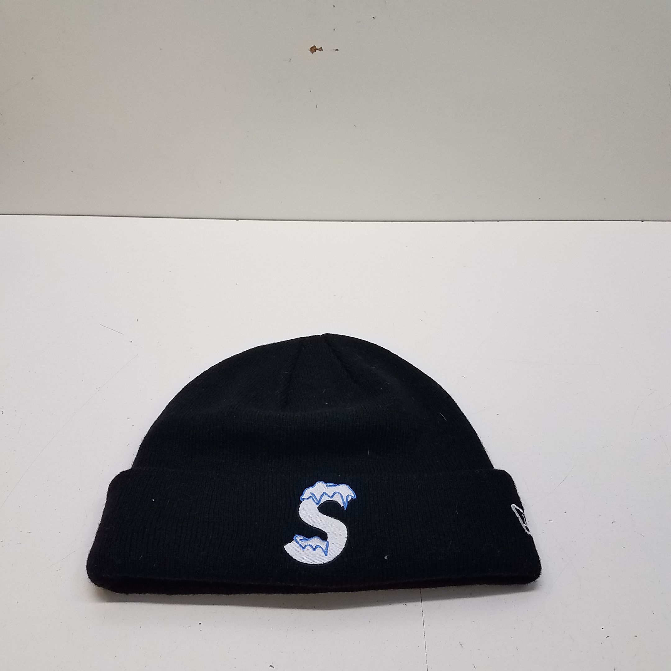 Buy the Supreme New Era S Logo Beanie | GoodwillFinds