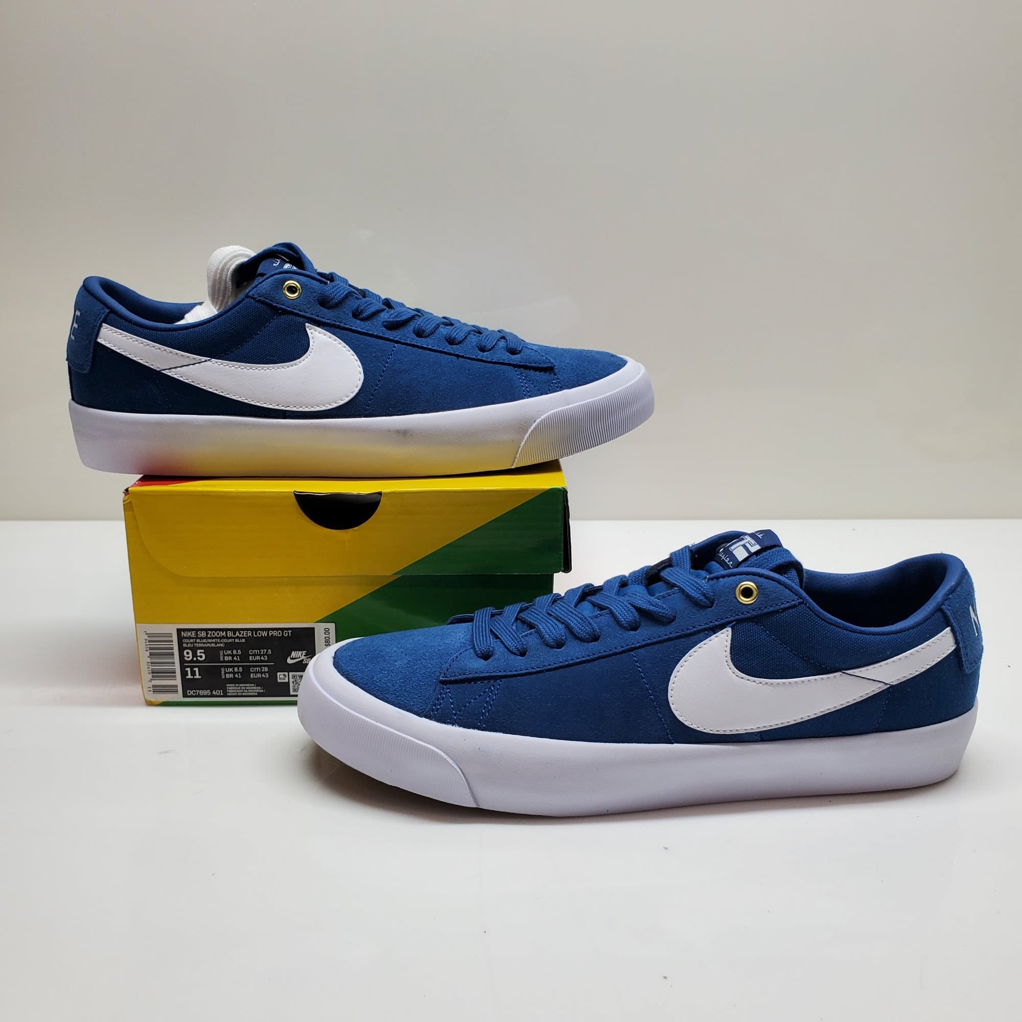 Buy the 2021 MEN'S NIKE SB ZOOM BLAZER LOW PRO GRANT TAYLOR DC7695-401 SZ  9.5 | GoodwillFinds