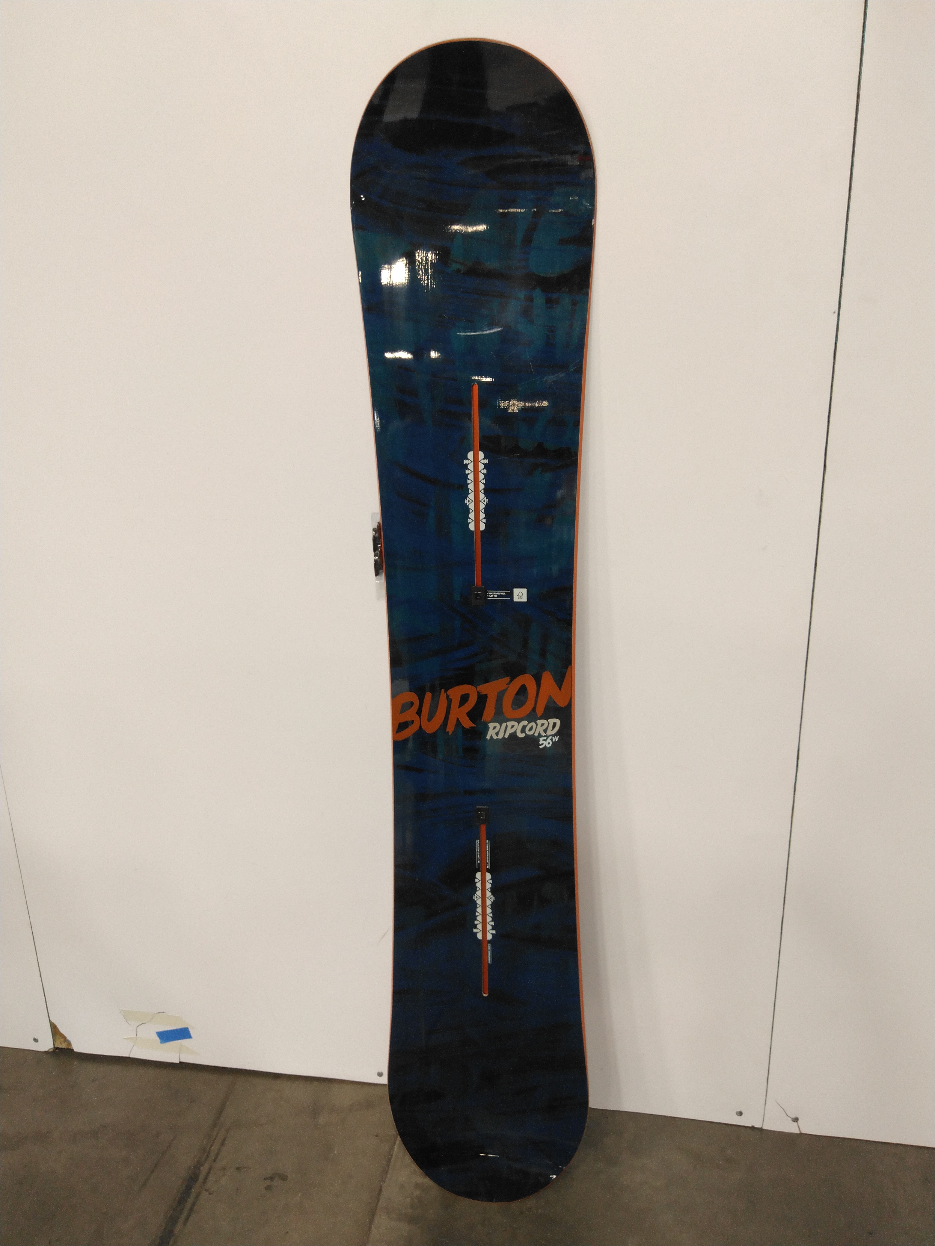 Buy the Burton Ripcord Blue & Orange Snowboard | GoodwillFinds