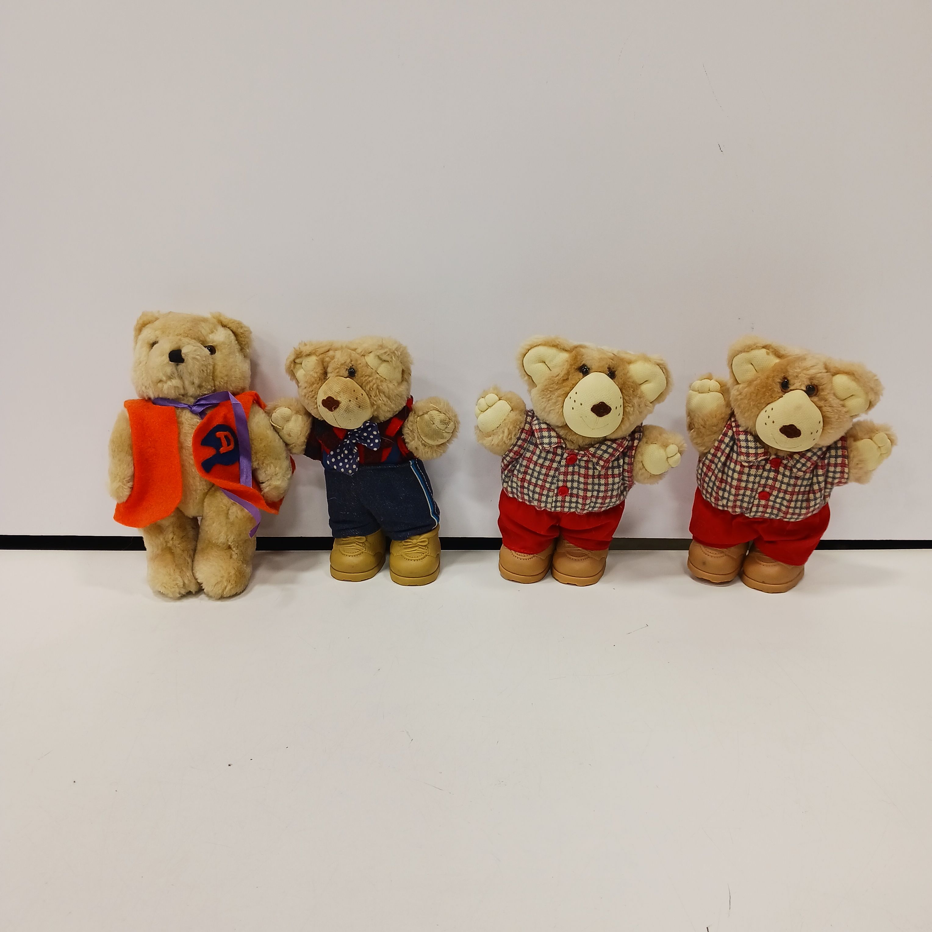 Buy the Bundle of 4 Furskins Stuffed Bears | GoodwillFinds