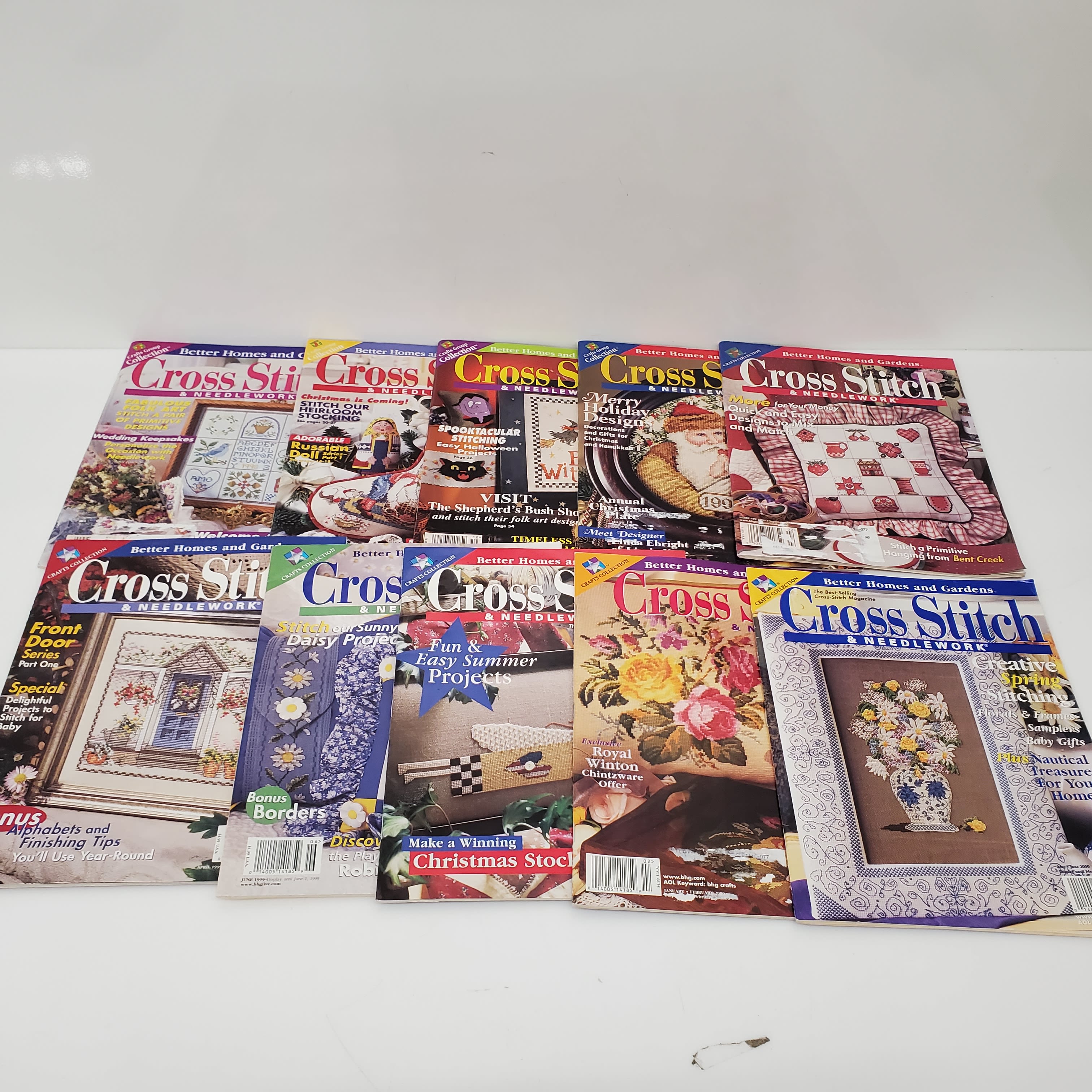 Buy Vintage Cross Stitch Magazine Lot x10 #1 for USD 24.99 | GoodwillFinds