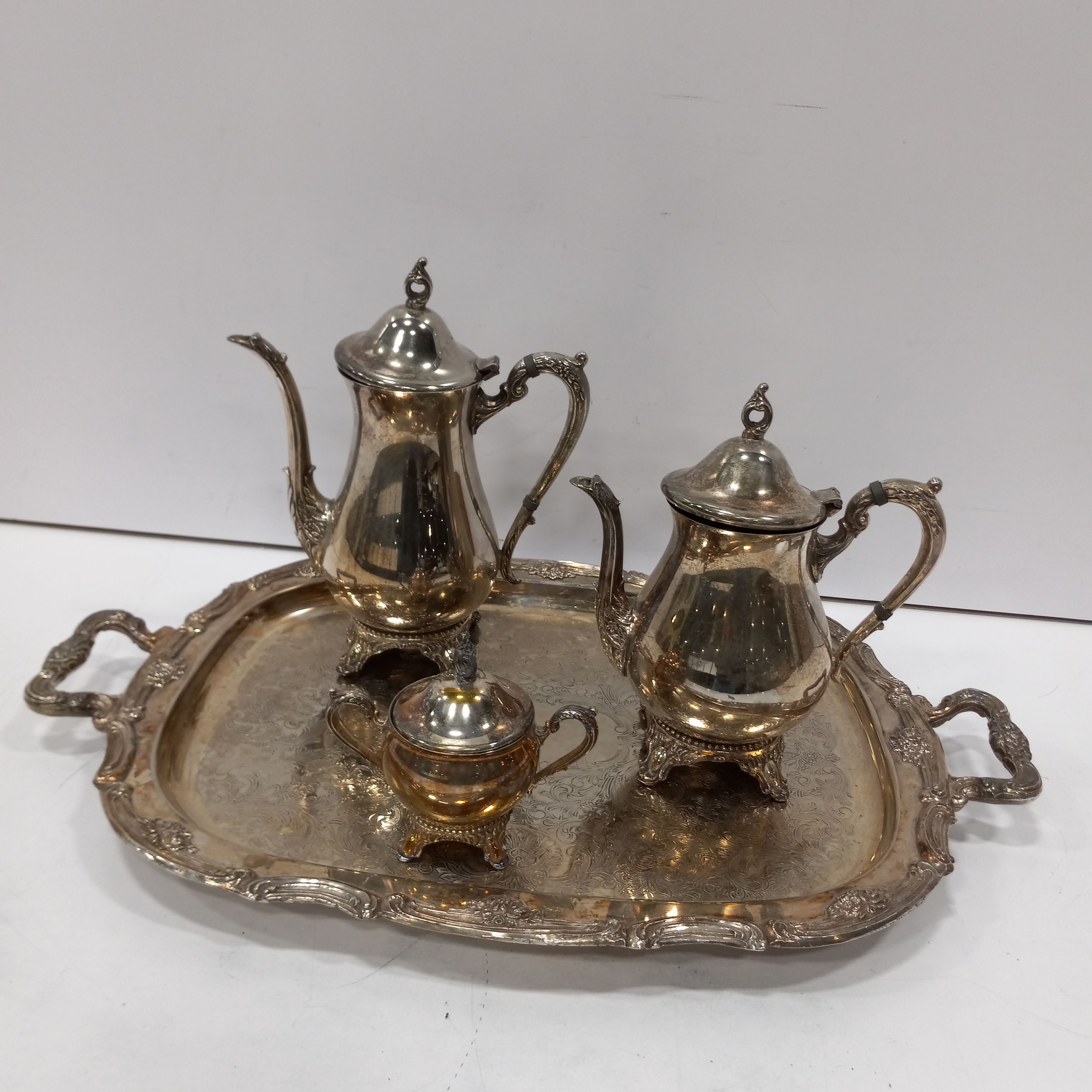 Buy the FB Rogers silver plate Co 4 piece coffee & tea set